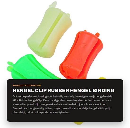 Dailygoods- Hengelclip 4 Stuks - Rubber Hengelsteun - Draagbare Vissen Accessoires - Herbruikbare Hengelclip - Duurzaam Materiaal - Gewicht 100g - Hengelhouder — afbeelding 4