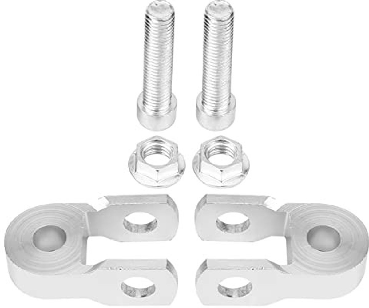 Dailygoods- Schokdemper Hoogte Verlenging - Universele Motorfiets Schokdempers - Aluminiumlegering - 2 Stuks - Maximale Lengte 55 mm - Verhoogde Hoogte 3 cm - Vering