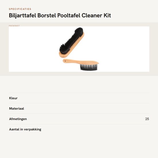 Dailygoods- Biljarttafel Borstel - Railborstel - Pooltafel Cleaner - Houten Handvat - 2 Stuks - Eenvoudig in Gebruik - Pooltafelborstel van Dailygoods — afbeelding 4