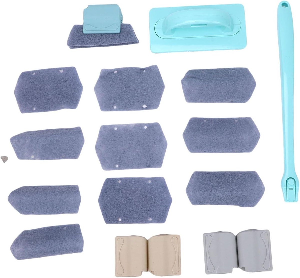Schermreiniger Kit - Raamreiniger Spoelapparatuur - Spleten Reinigen - Schuine Haren - 38 cm - Niet gespecificeerd