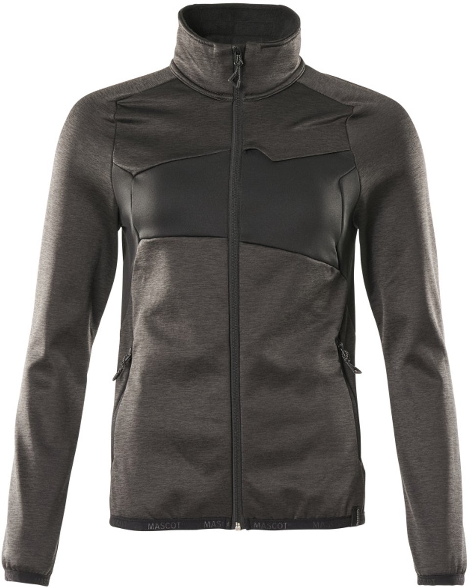 Mascot Accelerate Fleecetrui met rits 18153-316 - donkerantraciet/zwart - XL