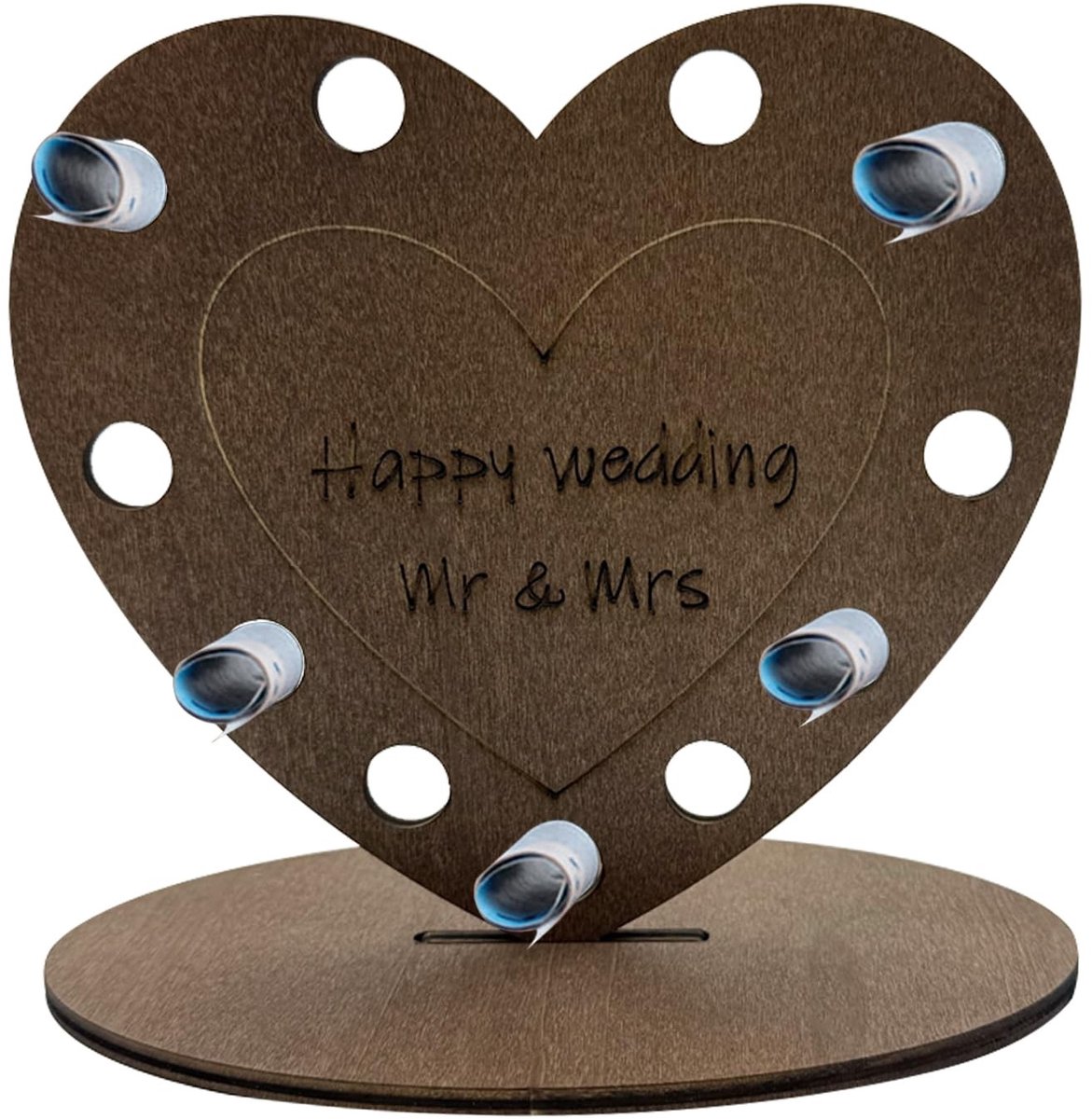 Dailygoods- Geldgeschenk Hout Creatief - Huwelijk Cadeau - Trouw Cadeaus - Grappig Geldgeschenk - Trouw Geschenken - 1 Stuk - Trouwcadeau