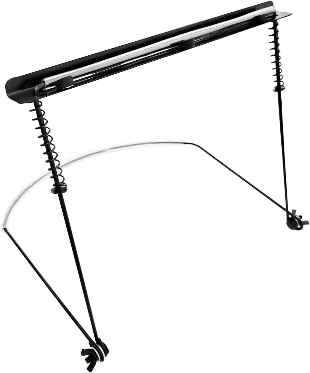 Dailygoods- Harmonicas Houder Lichtgewicht - Verstelbare Beugel - Roestvrij Staal - Opvouwbaar - 24 Gaten - Handen Vrij - Harmonica Standaard