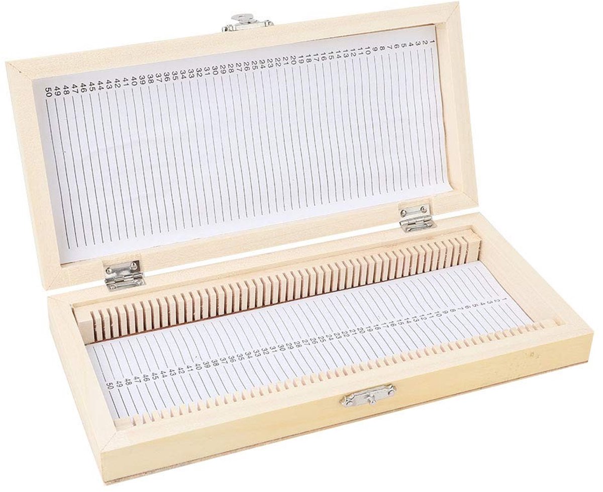 Dailygoods- Doos voor Objectglaasjes - Voorbereide Doos - Niet-Vervuilend - Geschikt voor Leerkrachten - Laboratoriumschool - Duurzaam Materiaal - Objectglaasjeshouder