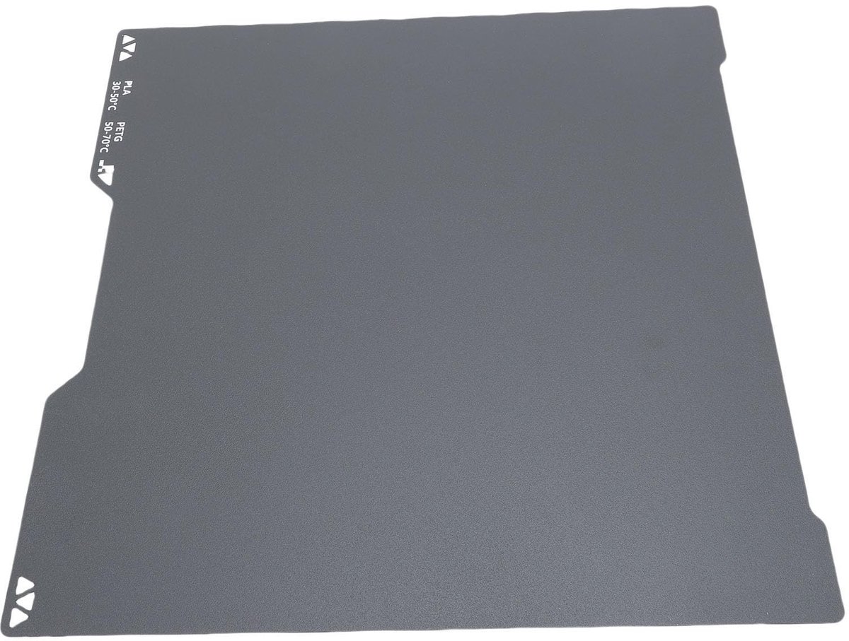Dailygoods- Bouwplaat Dubbelzijdig - 3D Printer Bedplaat - Compatibel met PLA/PETG - Temperatuurcompatibiliteit tot 75 °C - Elastische Vervorming - Robuuste Epoxideharscoating - 3D-printer Bed