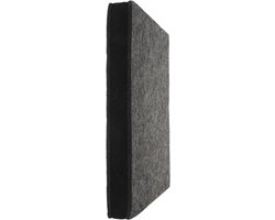 Geluiddempende Subwoofer Riser - Akoestisch Isolatiepad - Verbeteren Geluidskwaliteit - Trillingsabsorberend Platform - 30x20x5.2cm - Donkergrijs