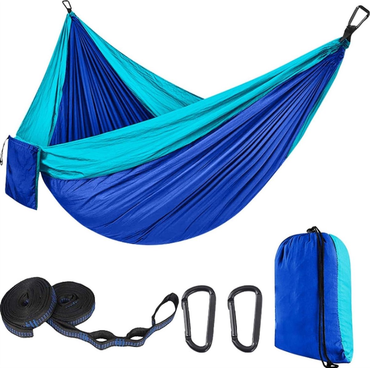 Dubbele Hangmat - Outdoor Schommel - Buiten Ontspannen - Lichtgewicht & Draagbaar - 300x200 cm - F