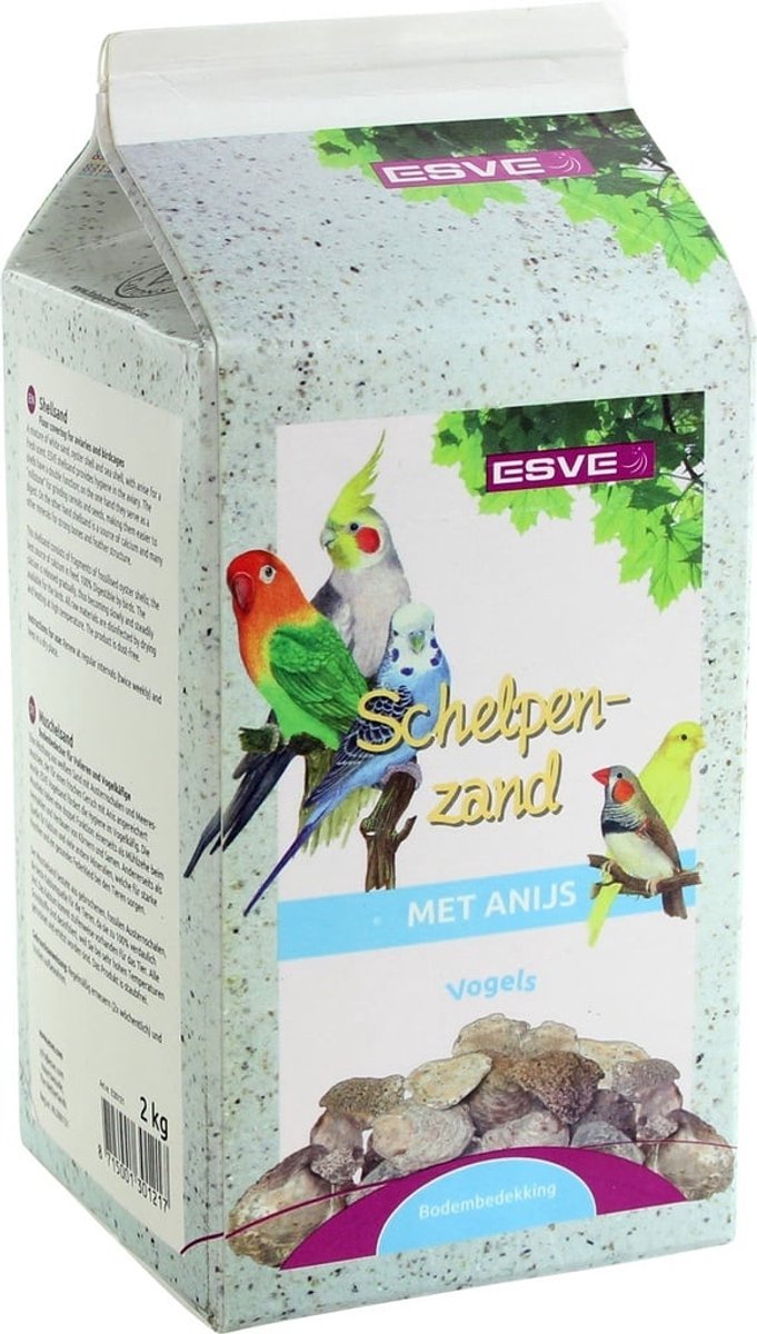 ESVE Schelpenzand stofvrij met anijs | bodembedekking en mineralenbron | 2 kg