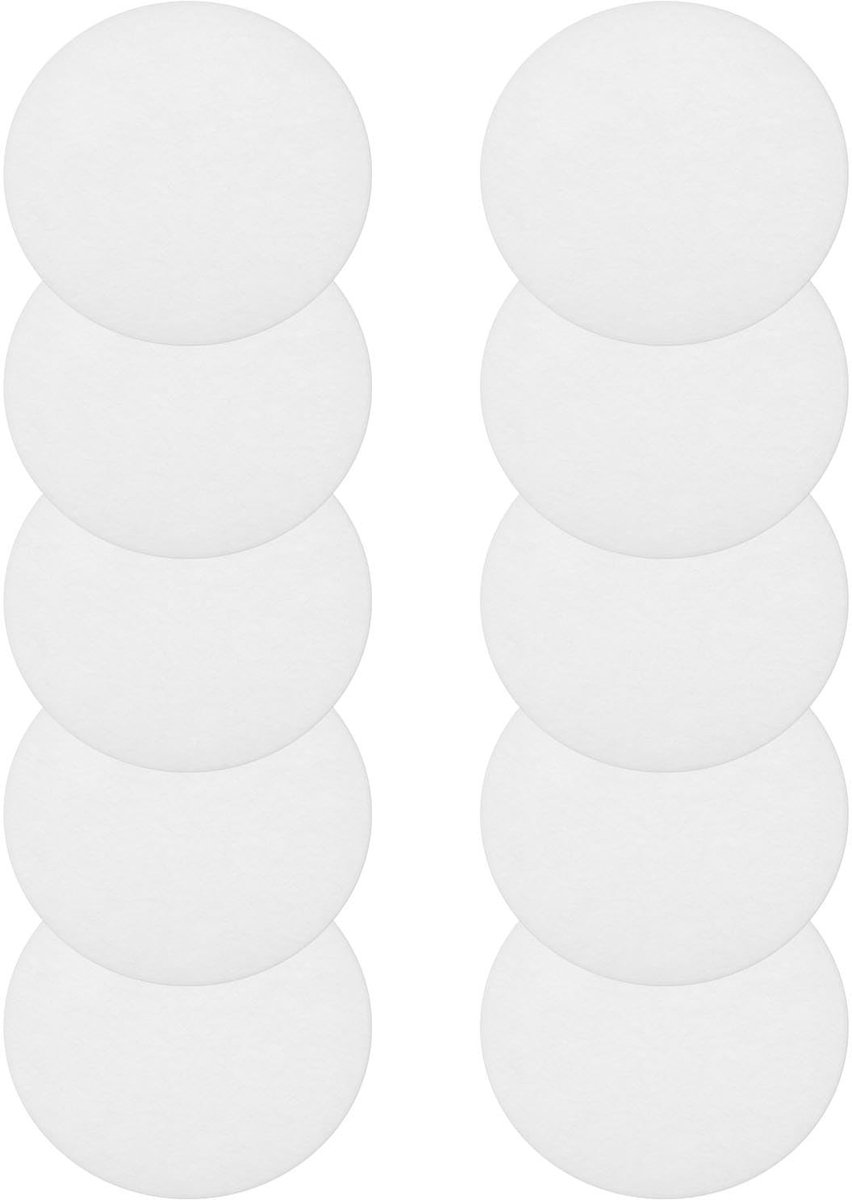 Dailygoods- Filter Katoen 10 Stuks - Douchefilter Katoen - Anti-Verstopping - Filtratie - 67x2 mm - Effectieve Verontreiniging Verwijdering - Waterfilter