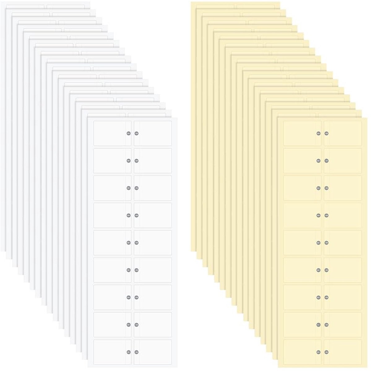 Dailygoods- Pijlstickers 1008 stuks - Zelfklevende PVC-zegels - Rechthoekige verpakkingszegelstickers - Voor enveloppen/geschenkdozen - 2 x 3 cm - Duurzame hechting - Verzegelstickers