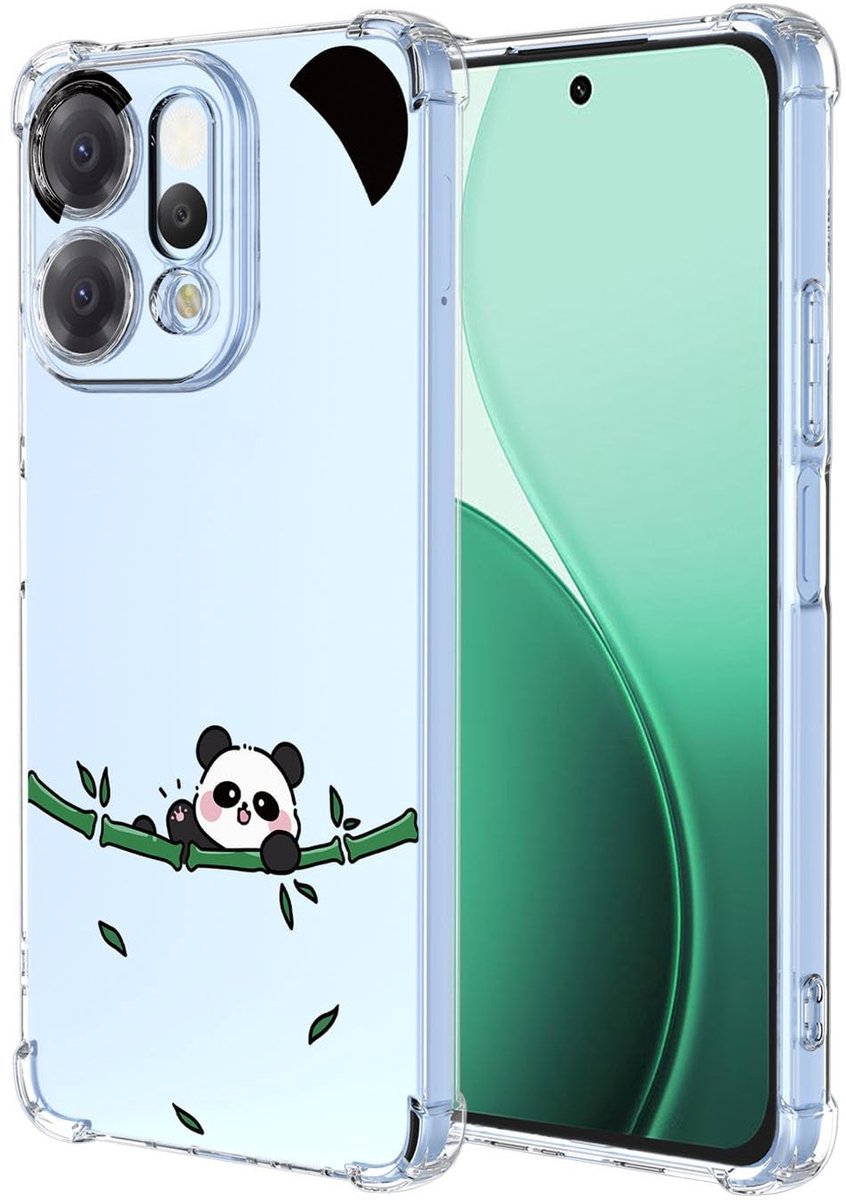 Dailygoods- Beschermhoes Schokbestendig - TPU - Transparant - Ultradun - Zacht - Elegant - Compatibel met Oppo Reno14 Pro 5G - Telefoonhoes