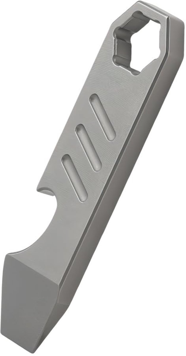 Dailygoods- Breekstang Multifunctioneel - TC4-titanium - Draagbaar - Flesopener - Gegradueerd liniaal - Lichtgewicht en robuust - Breekijzer