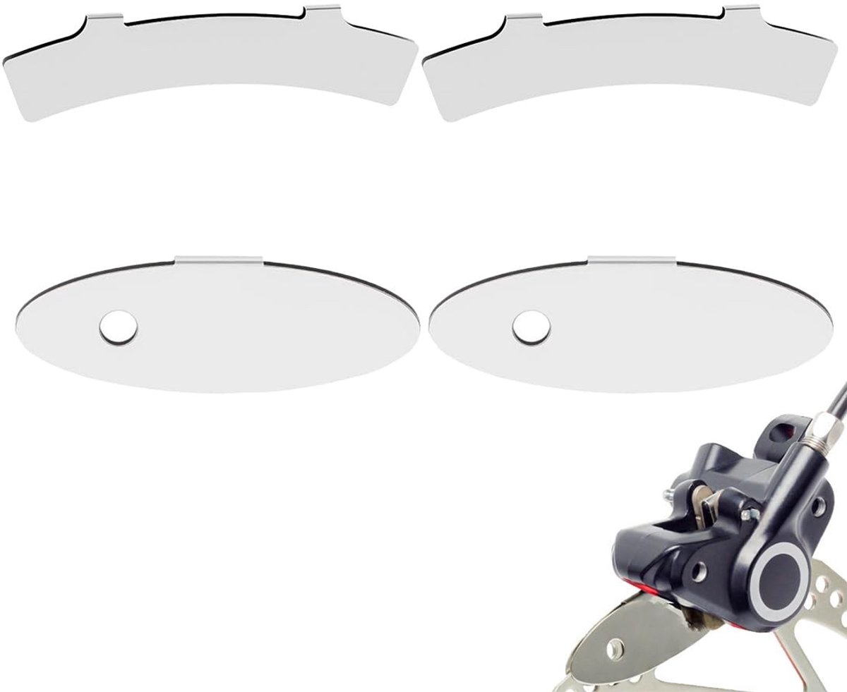 Dailygoods- Instelgereedschap 4-delig - Remschijf Uitlijningsgereedschap - Rotorinstelling - Schijfremblokken - Verlengd/Ovaal - Precisie Afstelling - Remkalibrator