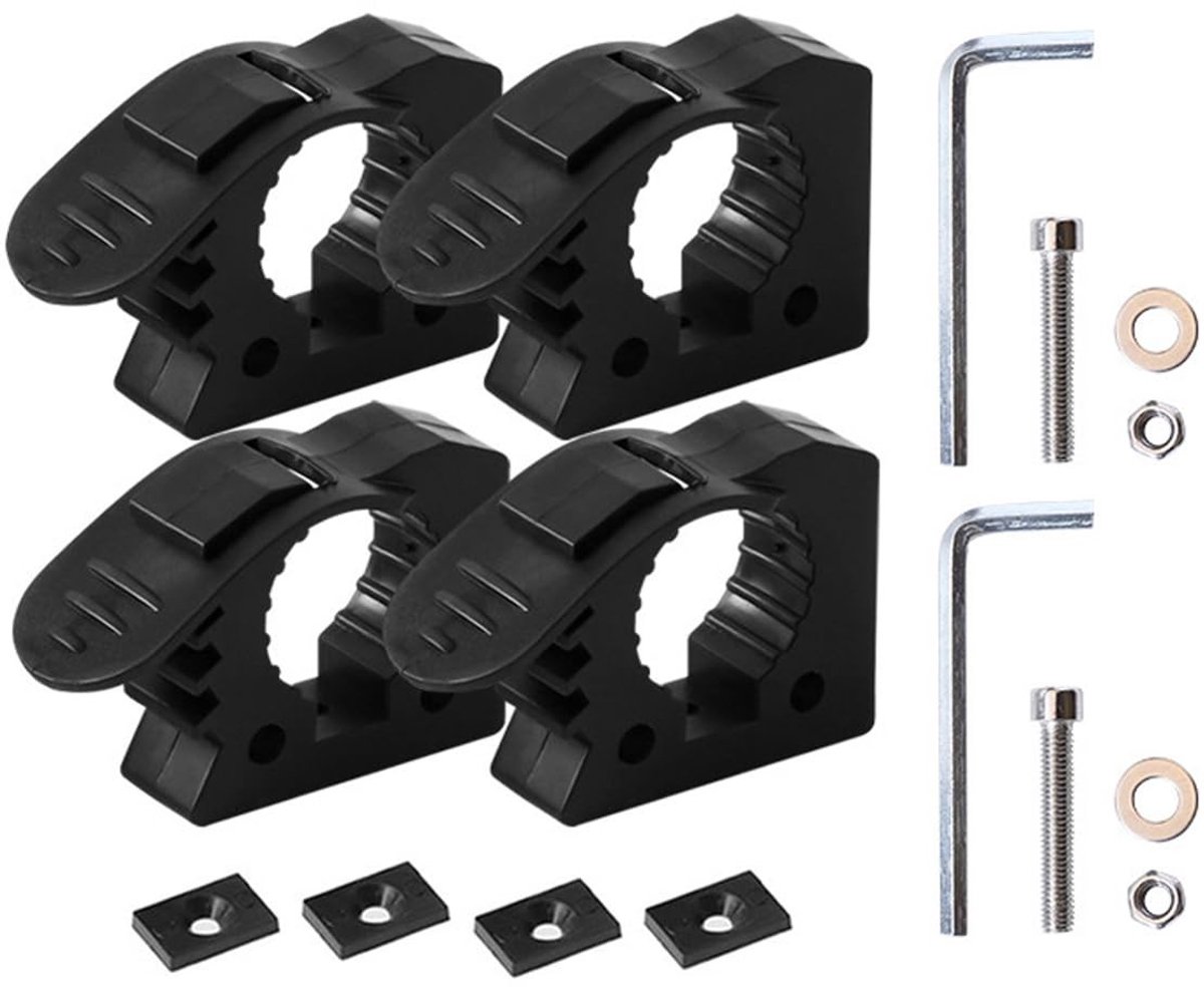 Dailygoods- Snelontgrendelingsclip 4 stuks - Gereedschapshouder - Antislip rubberen clip - Universeel ontwerp - Eenvoudig te installeren - Geschikt voor verschillende voertuigen - Gereedschaphouder