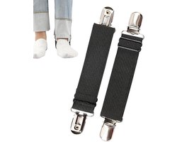 Trouser Belts - Adjustable Stirrup Jeans Clips | Anti-slip Motorcycle Boot Straps for Women Men Camping Hiking Road Bike Backpacking Cycling