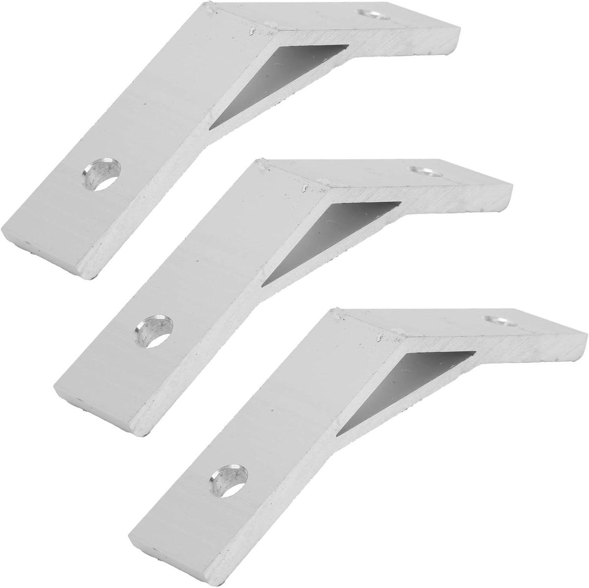 Hoeksteunen Beugels - Verbindingsstukken - Frame Constructie - 135 Graden Hoek - 10 Stuks - Zilver