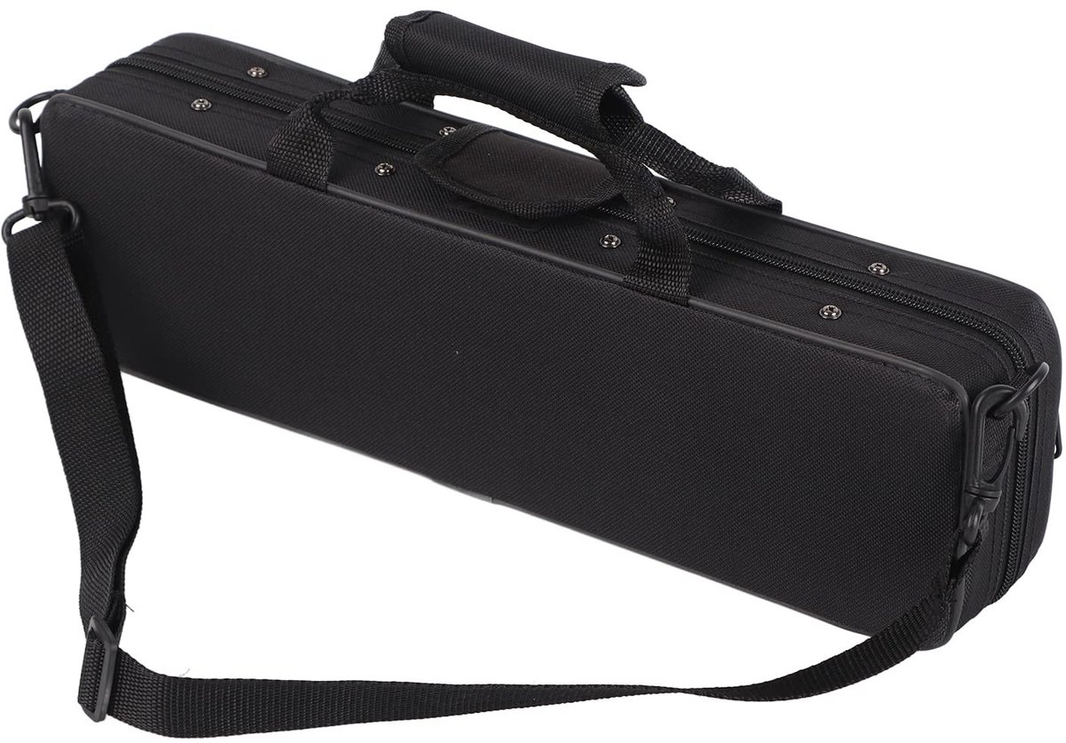 Dailygoods- Fluitcase Waterdicht - Lichtgewicht - Draagbare Draagtas - 16 Gaten - Oxford-stof - 12 x 3,59 x 2,1 cm - Fluitkoffer