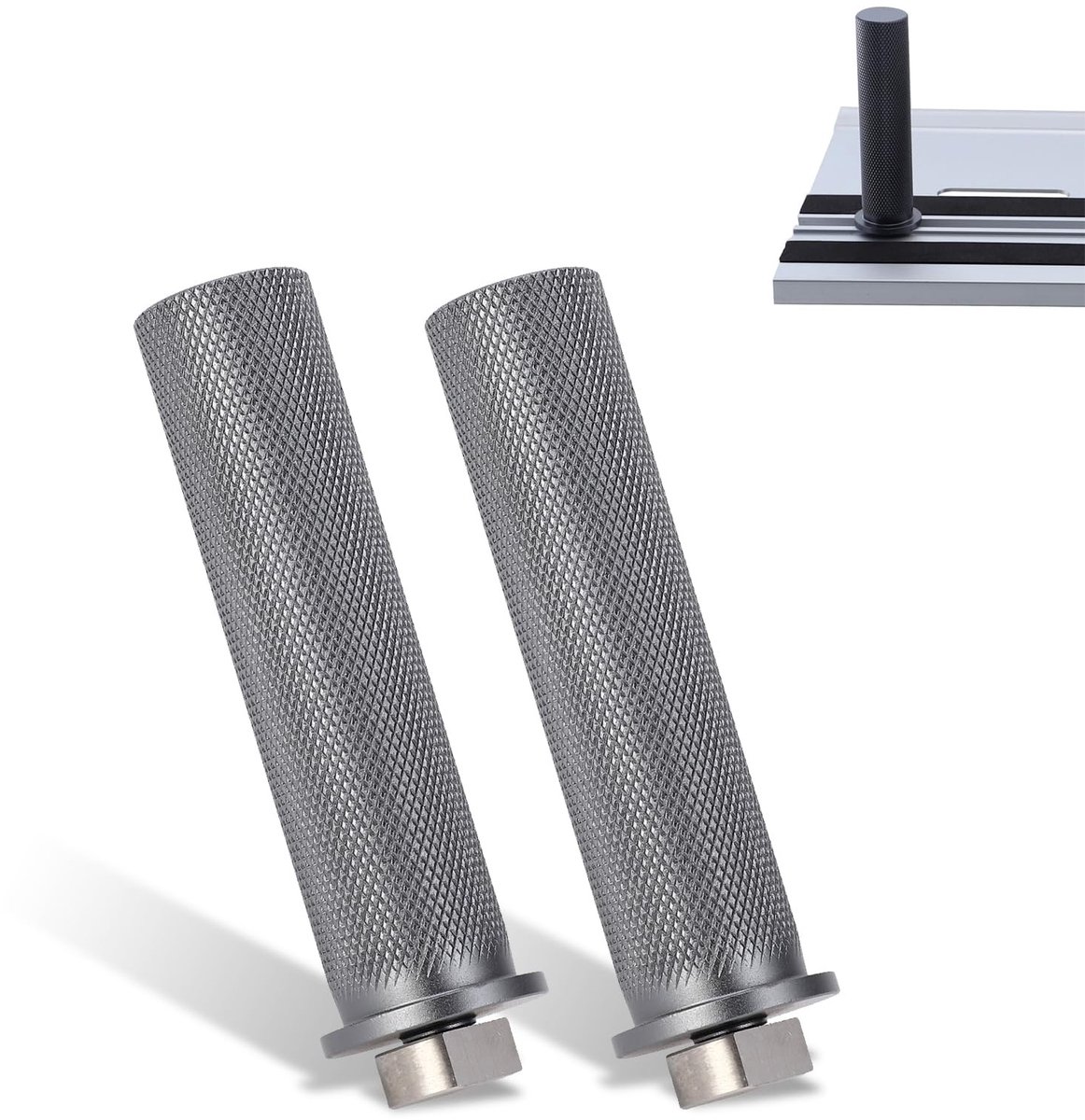 Dailygoods- Houtbewerkingsklemmen 20 mm - Aluminiumlegering - Tafelklemmen - Stevige Klemming - T-vormige Rail - Hoge Sterkte - Tafelklem
