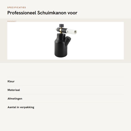 Schuimkanon Professionele Autowassproeier - Hogedrukreiniger - Verstelbare Schuimafgifte - Engineering Plastic - 19,5x25cm - Eenvoudige Reiniging - Waspistool — afbeelding 3