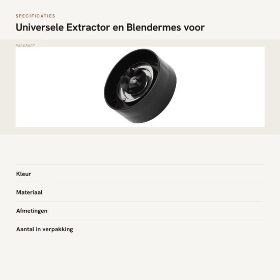 Dailygoods - Universele Extractor en Blendermes voor 1000W Juicer van Dailygoods — afbeelding 3
