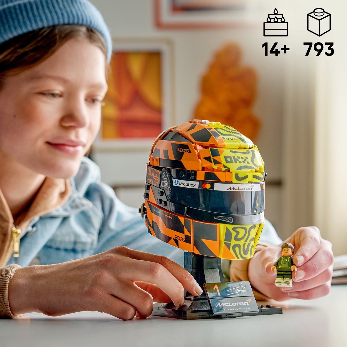 LEGO Editions McLaren Mastercard F1 Team Helm van Lando Norris Bouwpakket voor Kinderen 43023 — afbeelding 6