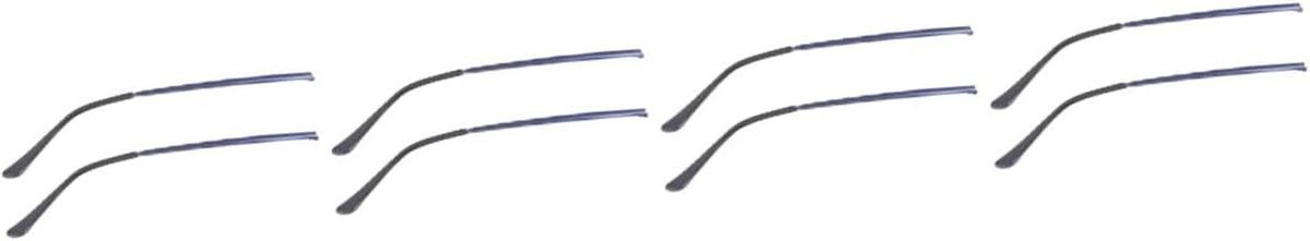 Metalen Brillenarmen - Brilpoten Vervanging - Bril Reparatie - Universeel Compatibel - 14 cm Lengte - Blauw