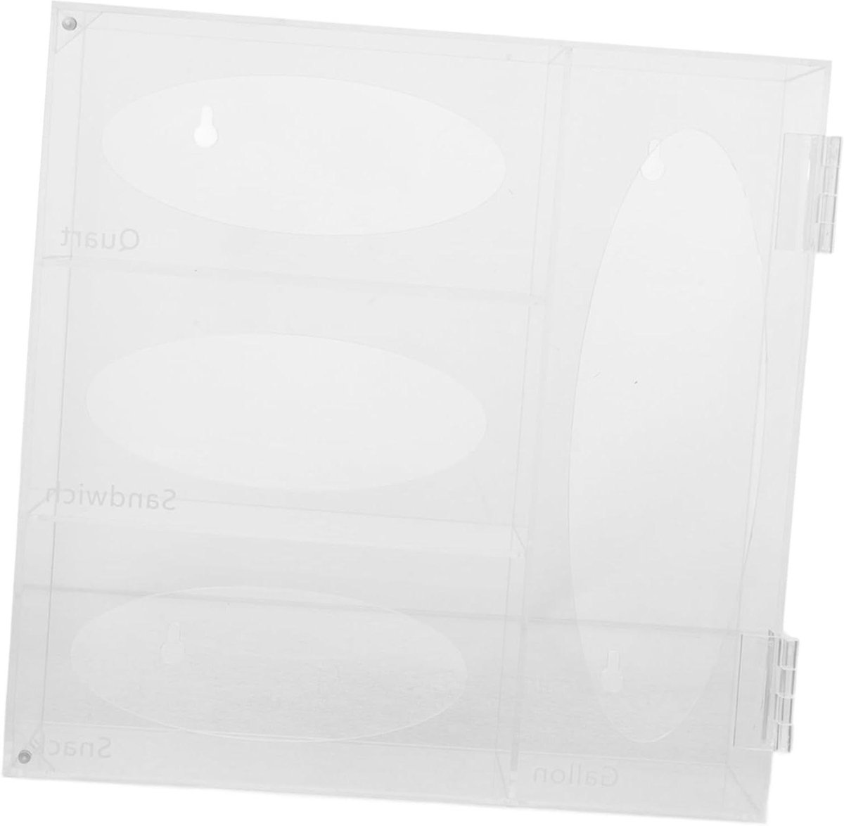 Mask Dispenser - Glove Holder - Hygiënisch Werken - Transparant Acryl - 30.8 x 30 x 7.7 cm - Transparant