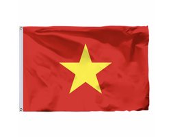 Vietnamese vlag - Vlag van Vietnam - Cờ đỏ sao vàng - 150/90CM - Polyester - WK - Landen - Vlaggen - CHPN