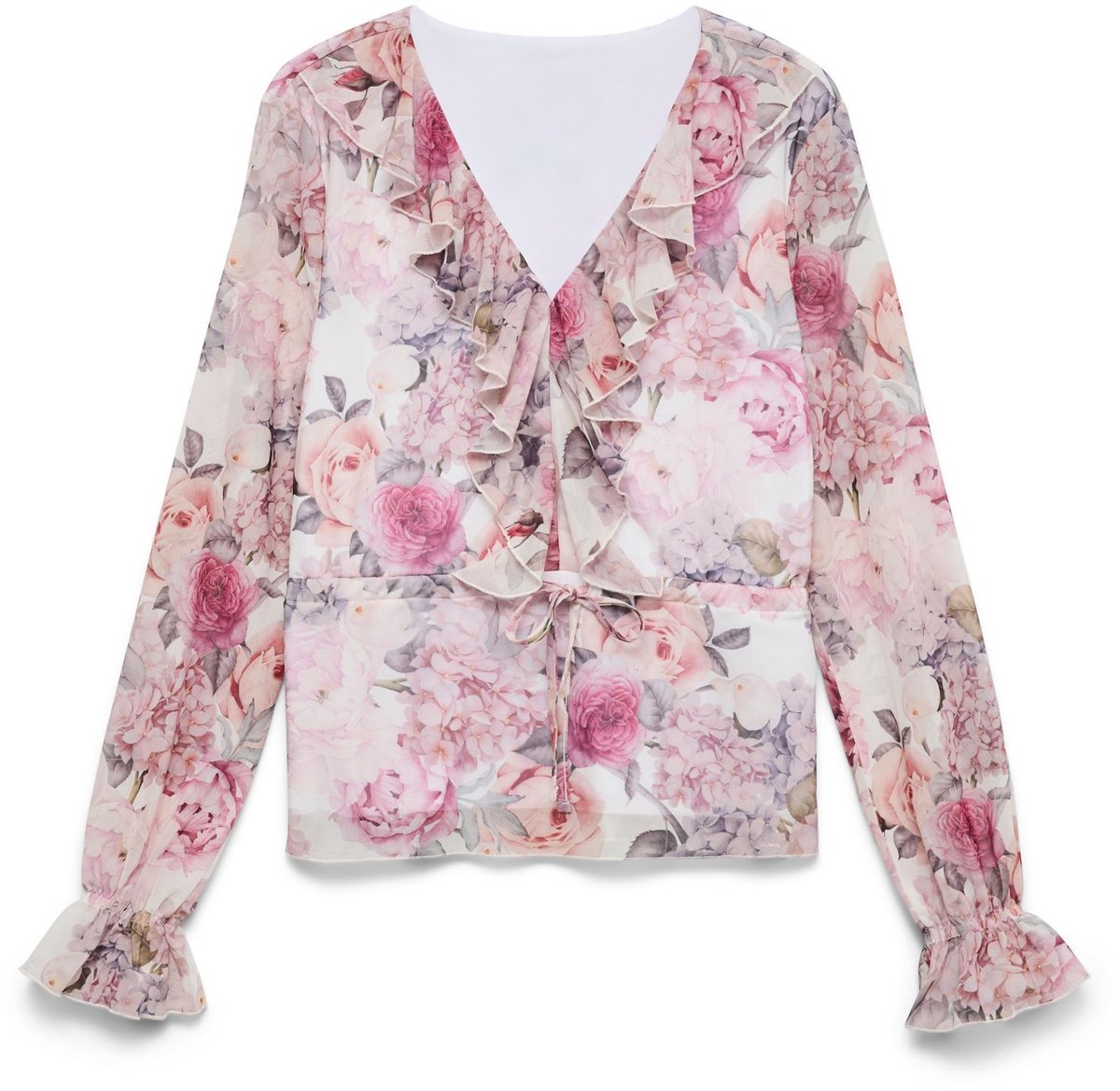 Vero Moda Curve Peplum top AWCBLAIR Top
