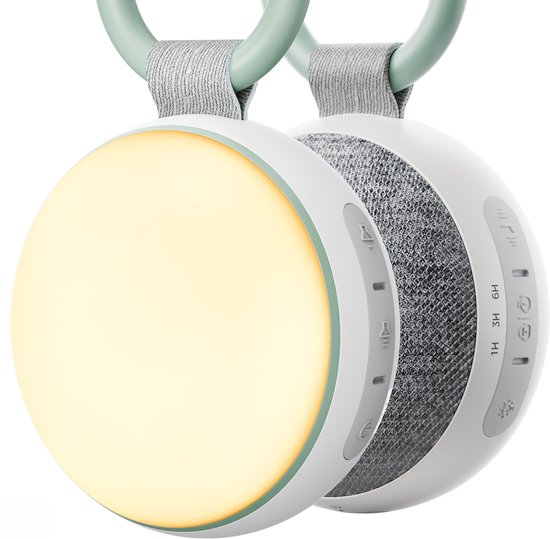 Momcozy Baby Sound Machine met Nachtlampje - White Noise Slaapmachine - Draagbare Slaaphulp - Voorzien van hangsysteem - Oplaadbaar van Momcozy — afbeelding 3