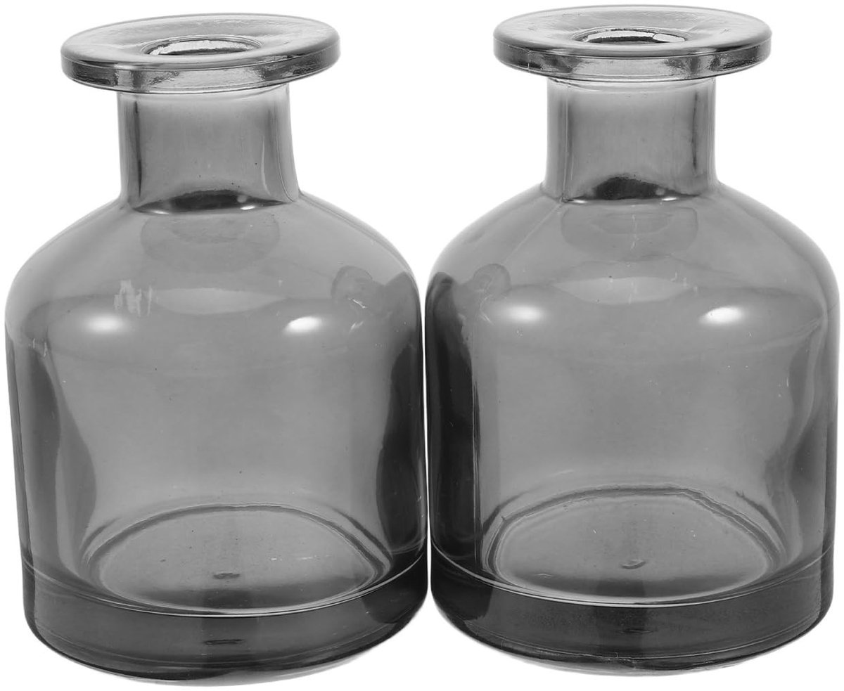 Dailygoods- Diffusorflessen 150 ml - 2 stuks - Lege Aromatherapiecontainers - Glas - Cilindrisch - Modern Design - Geurverspreider