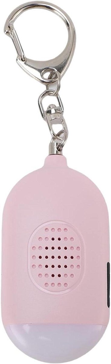 Persoonlijk Alarm - Veiligheidssleutelhanger - Noodsituatie Waarschuwing - 130DB Geluid - 8 x 6 x 2 cm - Roze