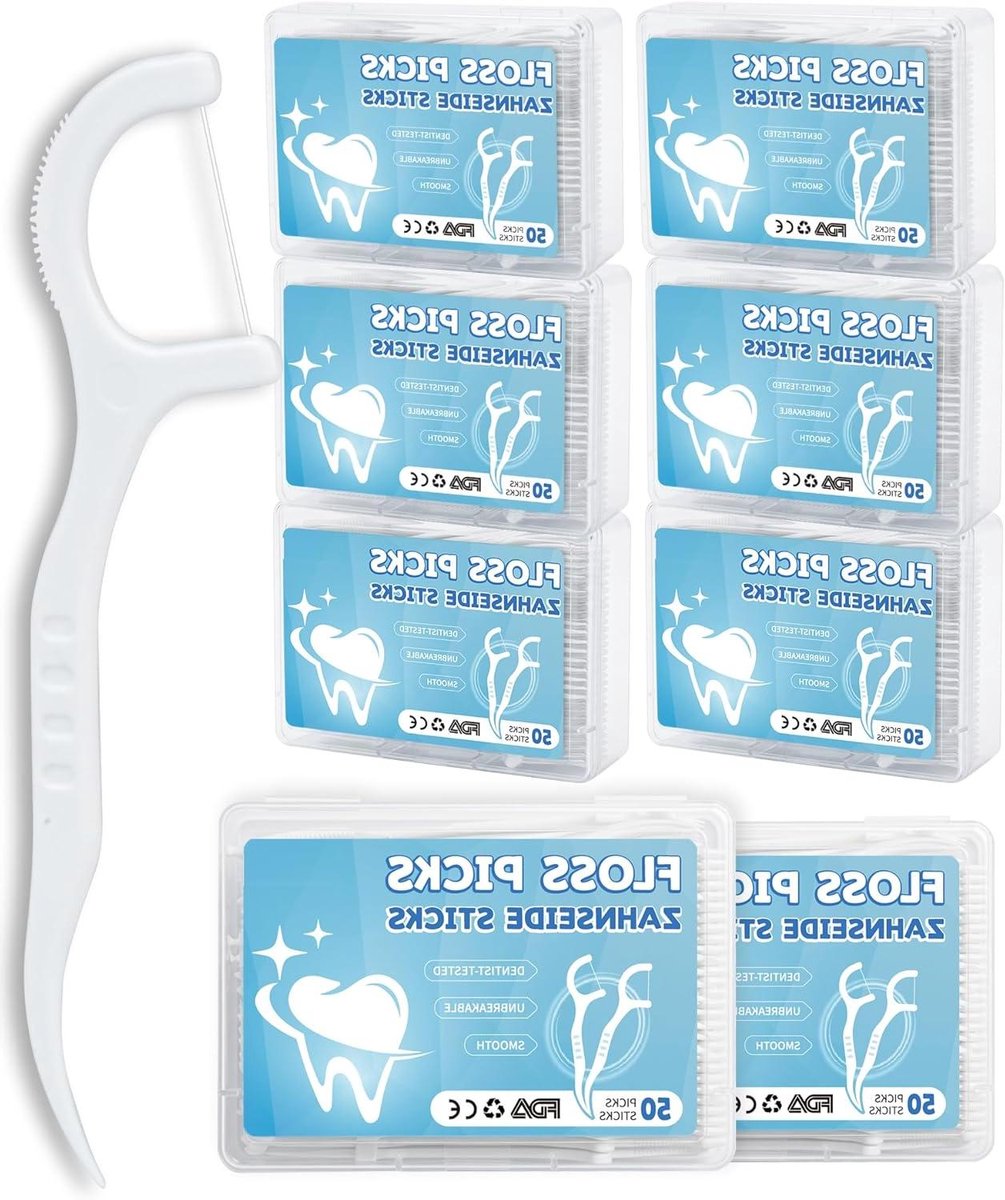 Tandenstokers - Flossers - Mondhygiëne - Scheurvast - 400 stuks - Wit