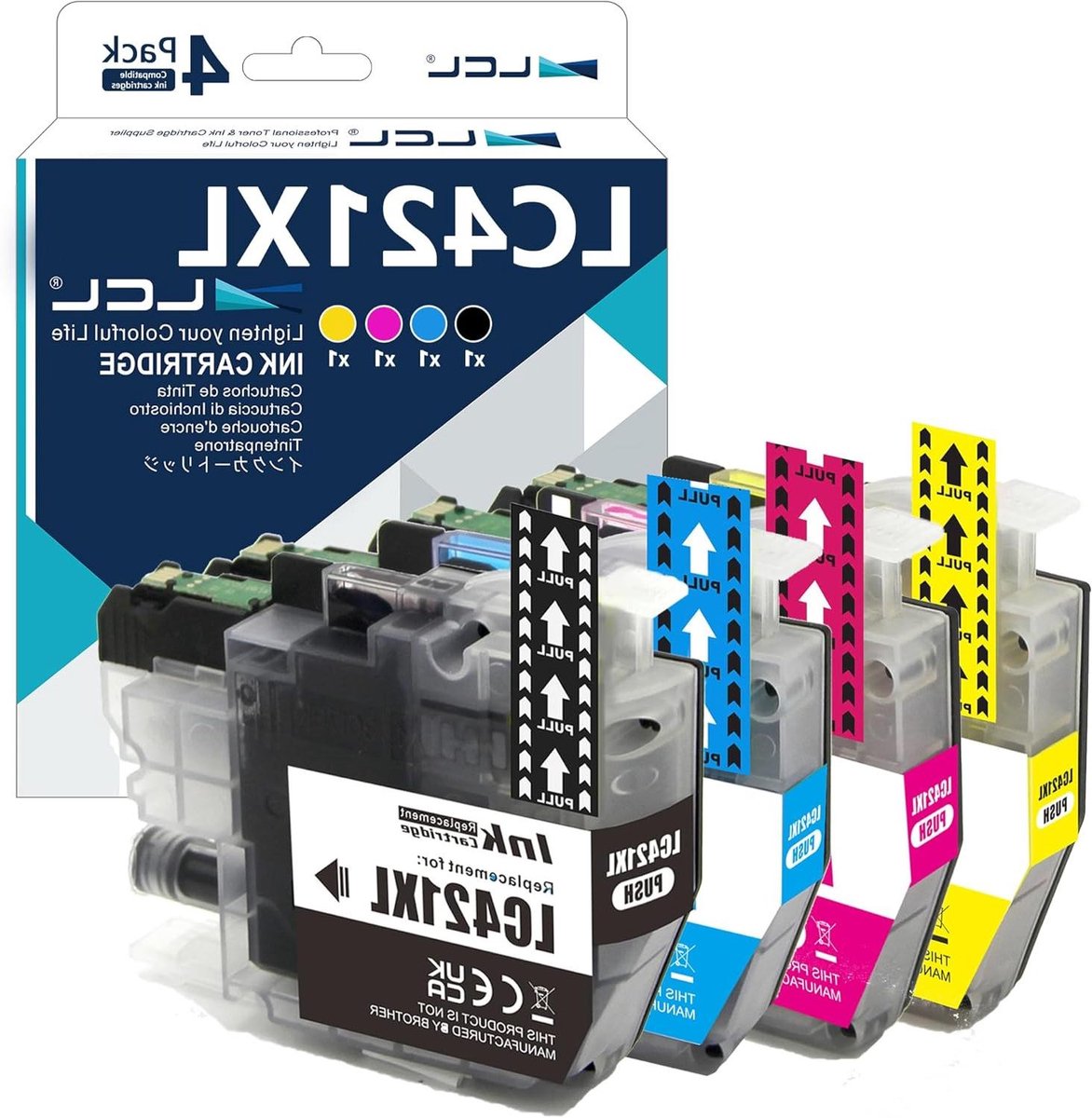 Ink Cartridges - Vervangende Inkt - Documenten Printen - Dye Inkt Formule - 4 Stuks - Multicolor