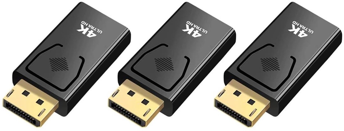 Dailygoods - 3 Stuks 4K DisplayPort naar HDMI-adapter