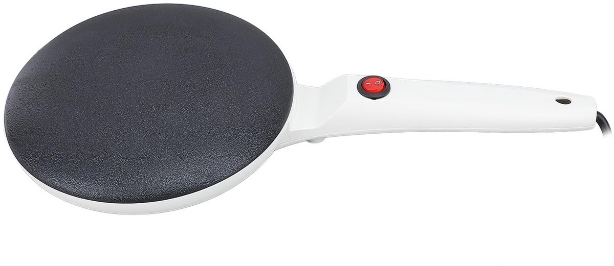 Dailygoods - 8 Inch Elektrische Crêpemachine met Handvat