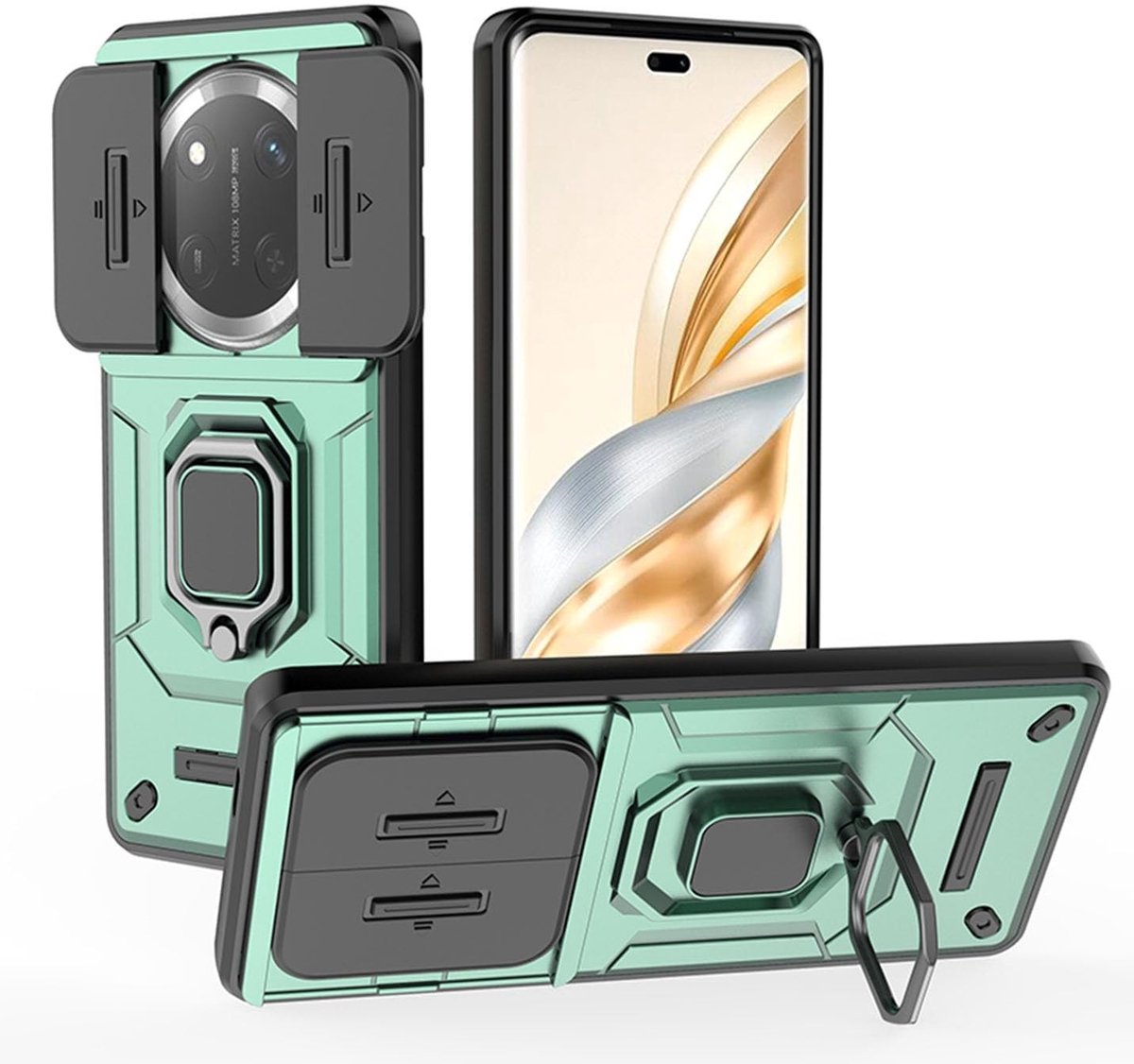 Dailygoods - Schokbestendig Hoesje voor Honor Magic7 Lite 5G met Schuifcamera