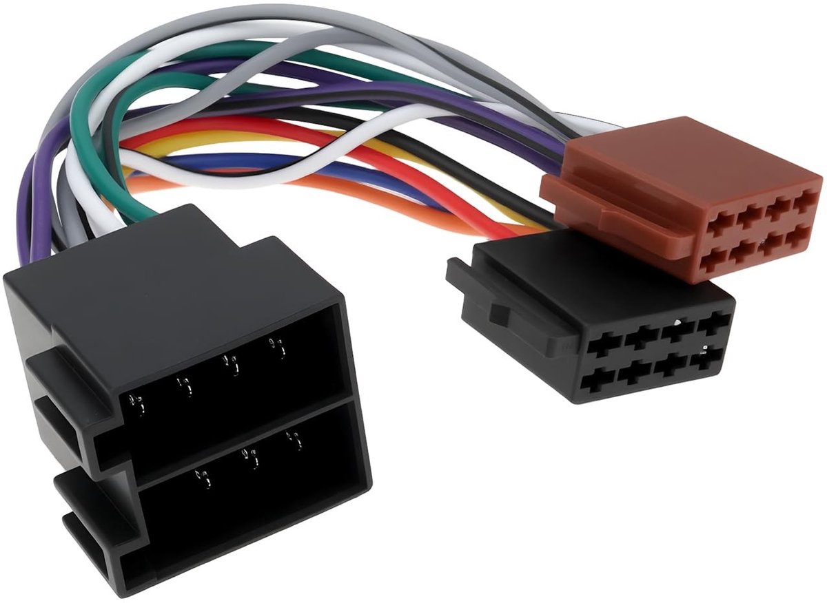 Dailygoods - Autoradio ISO Bedrading Connector Mannelijk naar Vrouwelijk