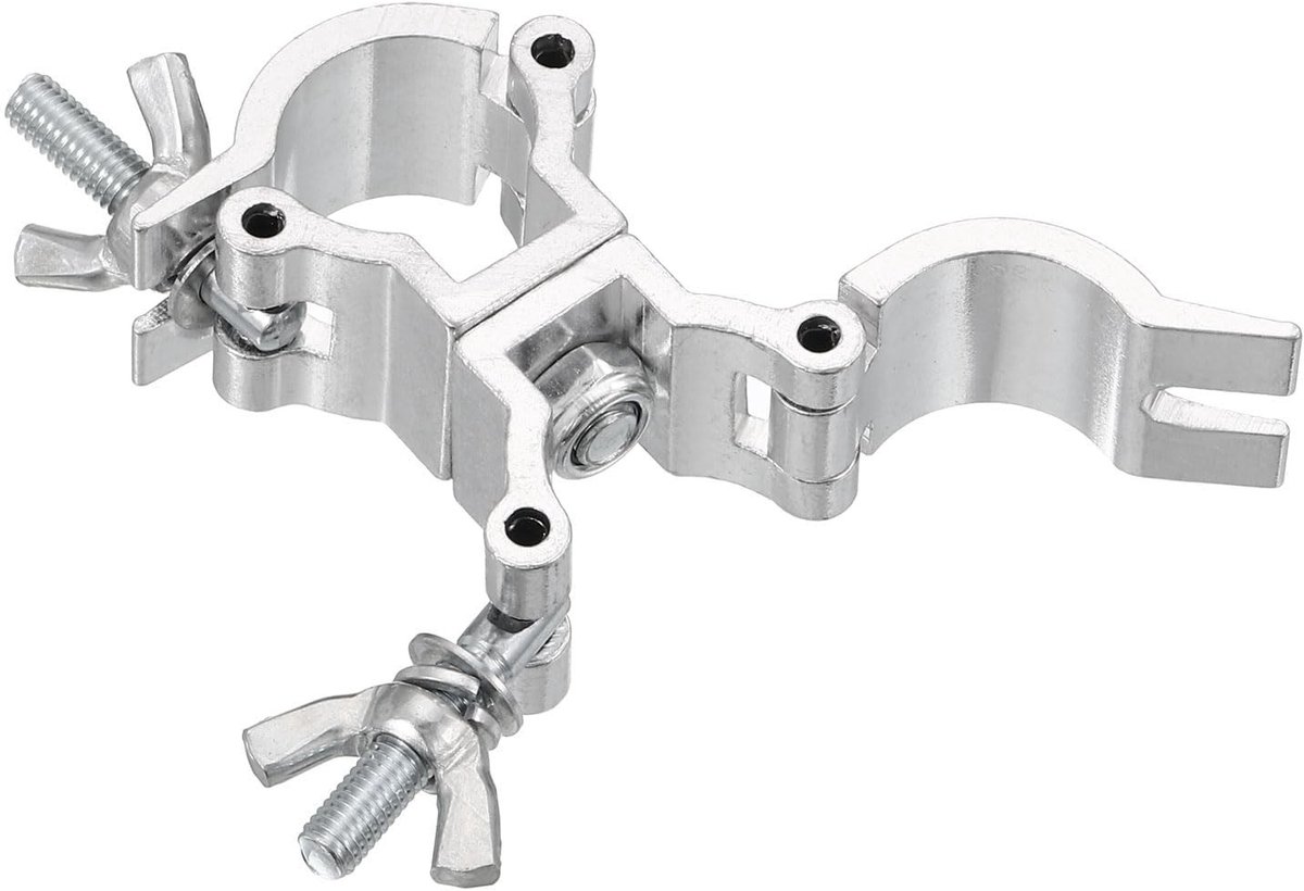 Dailygoods - Aluminium Podiumlicht Klem voor Buizen 1-1,2 Inch