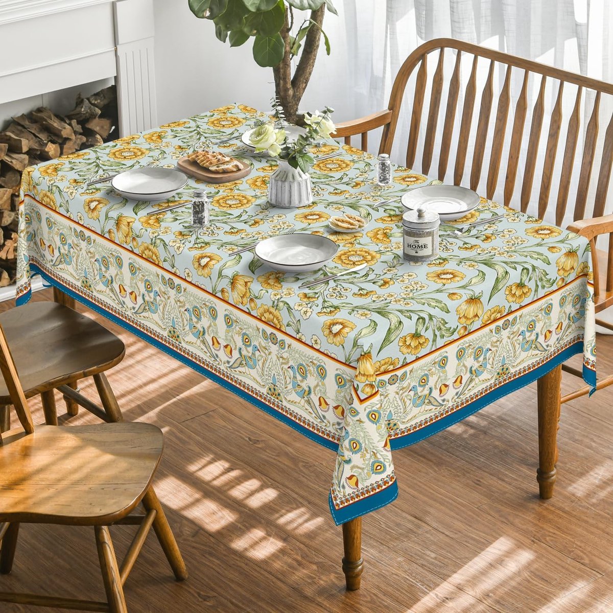 Dailygoods - Boho Vintage Tafelkleed 140 x 200 cm met Vlekbescherming