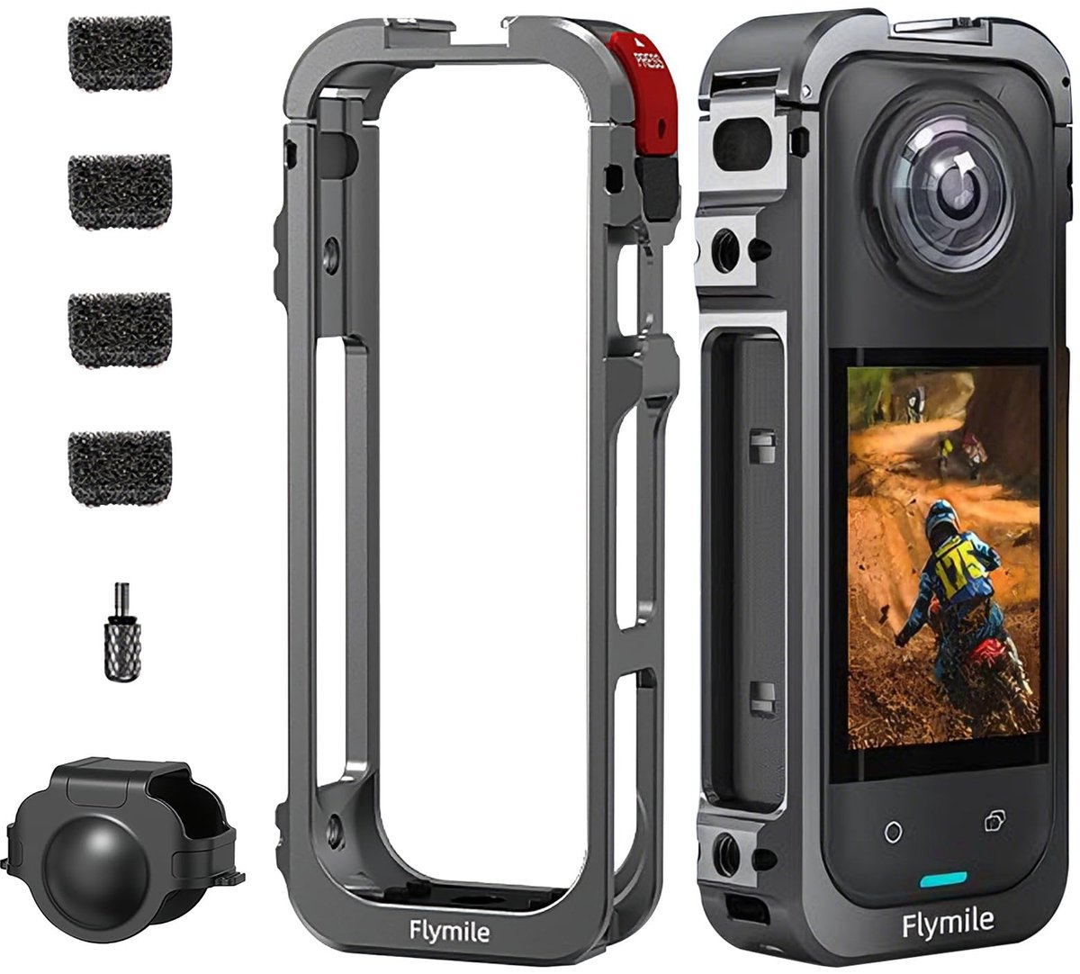 Dailygoods - Metalen Beschermende Behuizing voor Camera met Lensafdekking