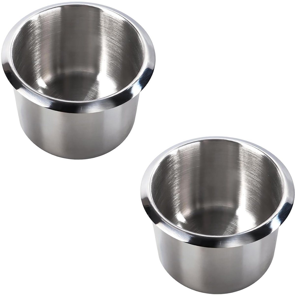 Dailygoods - 2 Stuks RVS Jumbo Drink Cup Holders voor Tafels