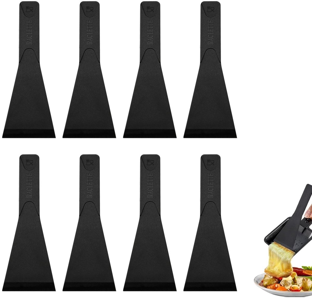 Dailygoods - Innovra - Dailygoods - 8-delige Raclette-Spatel Set voor Keuken