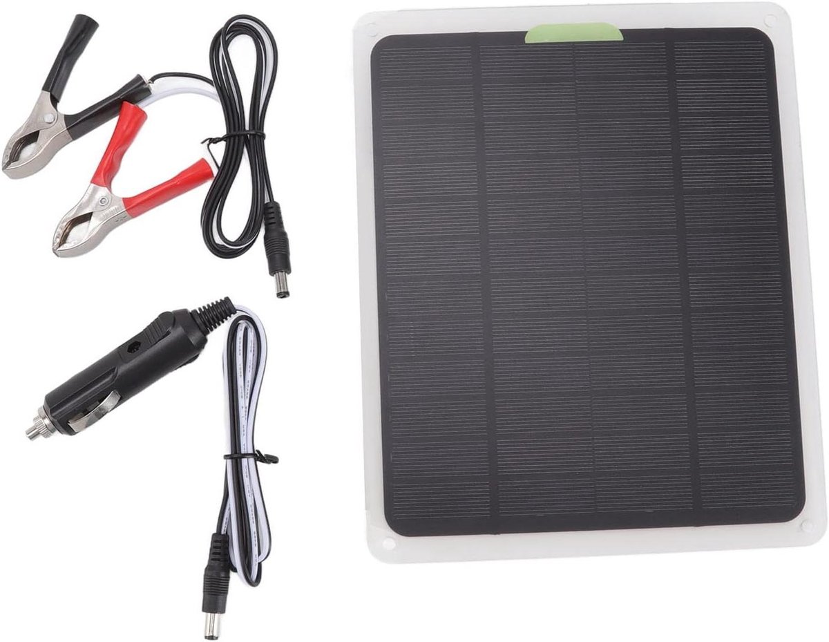 Draagbaar Zonnepaneel - Opvouwbaar Oplader - Outdoor Energie - Dubbele USB Output - 10W - Zwart