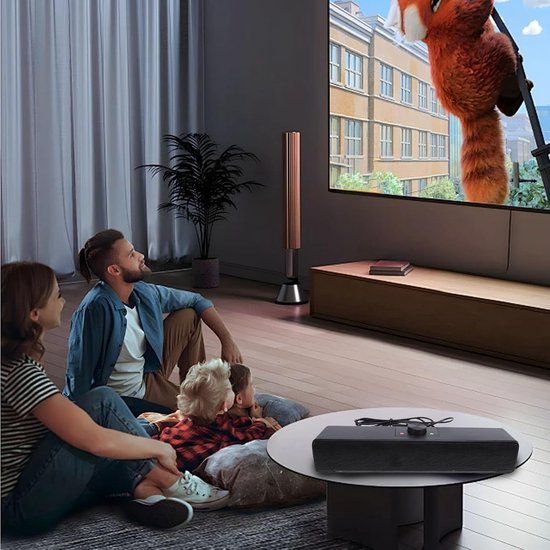 Computerluidsprekers - Soundbar - Films Muziek Games - Dynamische RGB-verlichting - 32 cm - Zwart — afbeelding 2