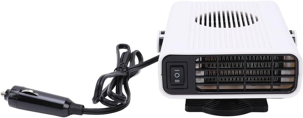 Autoverwarmer - Auto verwarming - Snelle verwarming - Ontdooien en ontwasemen - 120 Watt - Wit