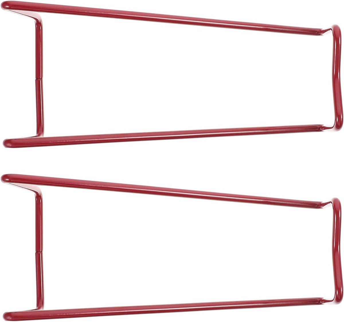 Wijnrek Metaal - Flessenhouder - Wijn Presenteren - Compact Ontwerp - 19.3 cm - Donkerrood