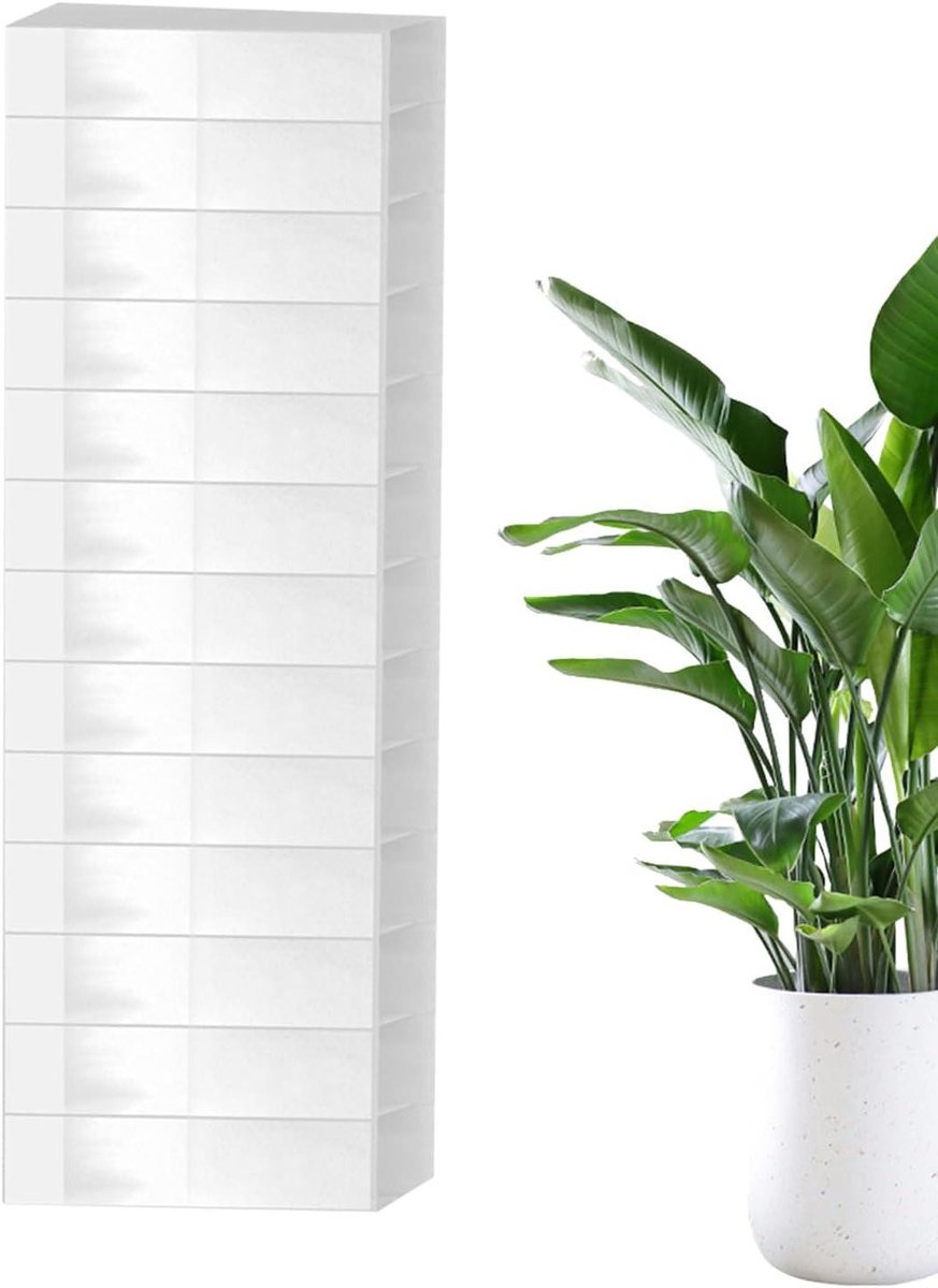 Deur Organizer - Schoenenrek - Ruimte Besparen - 26 Transparante Vakken - 156 cm Hoog - Wit