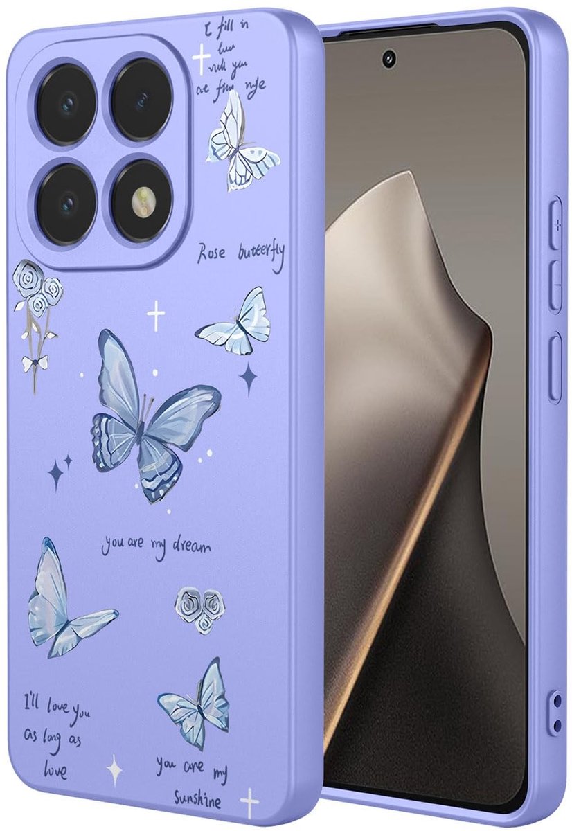 Dailygoods - Siliconen Hoesje voor Xiaomi 15T met Kleurrijk Patroon