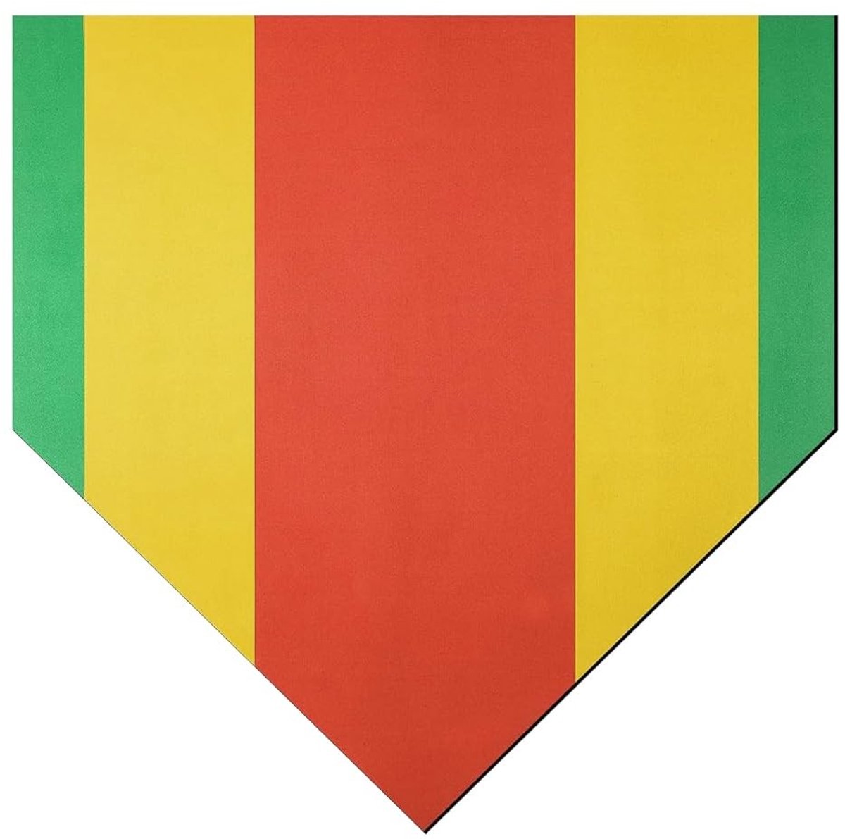 Cosensi - Dailygoods - Draagbare Antislip Honkbalplaat van Synthetisch Rubber 40x40 cm